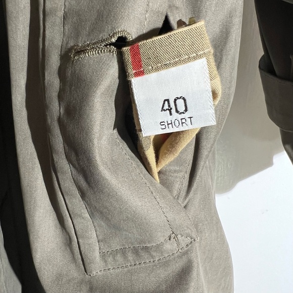 BURBERRY Double-Breasted Trench Coat with Removable Wool Lining EUC - Picture 4 of 16